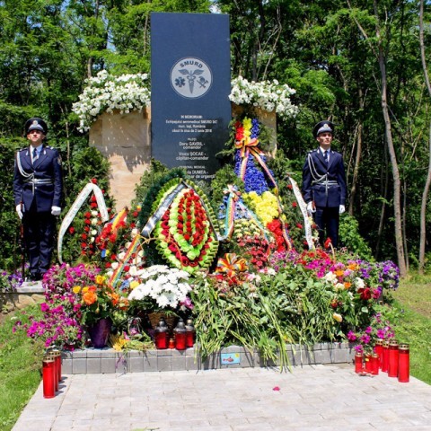 Сomplexul-memorial în memoria echipajului aerian SMURD Iași a fost inaugurat la Haragîş